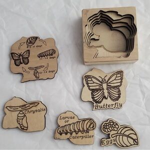 Wooden Butterfly Life Cycle Puzzle